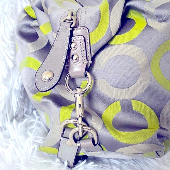 COACH Madison OP Art Sabrina Satchel - Picture 4 of 12